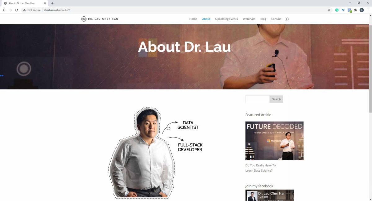 dr lau, web portfolio that gets you hired