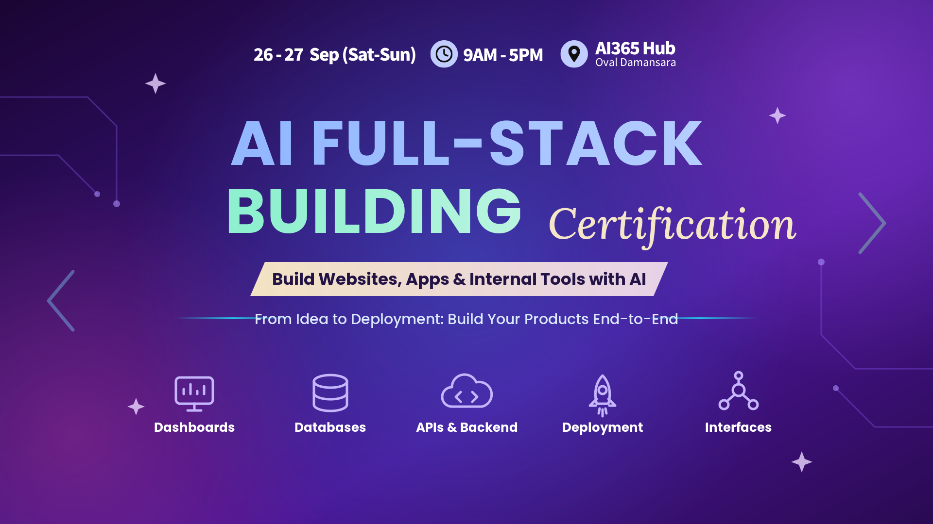 ai full stack building kl 26 sep