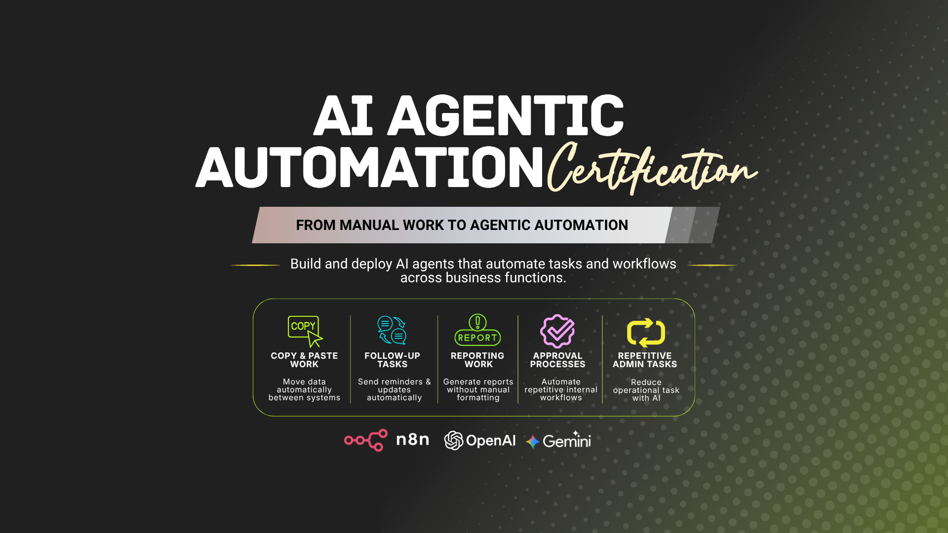 ai agentic automation certification